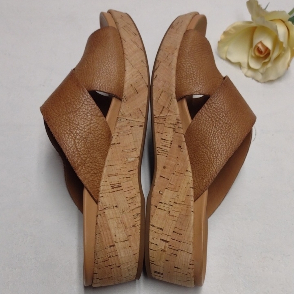 Kork-Ease Women's Brown Slide Sandals - Picture 5 of 9